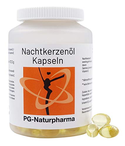 Nachtkerzenöl Kapseln mit Vitamin E - 150 Kapseln mit je 500mg Nachtkerzenöl (kaltgepresst) - Omega-6-Fettsäuren, Gamma-Linolensäure - 2,5-Monatsvorrat Nachtkerzenöl Kapseln mit Vitamin E - 150 Kapseln mit je 500mg Nachtkerzenöl (kaltgepresst) - Omega-6-Fettsäuren, Gamma-Linolensäure - 2,5-Monatsvorrat
