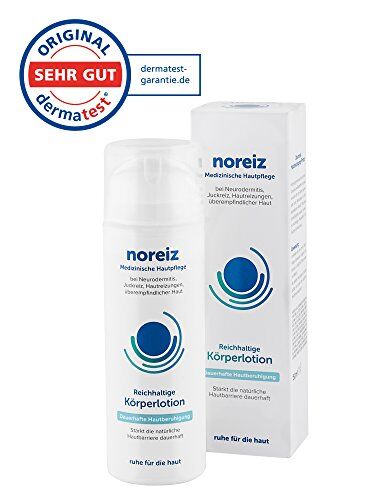 noreiz Reichhaltige Körperlotion • Medizinische Hautpflege bei Neurodermitis, Juckreiz und Hautreizungen • Wirkstoff Thiocyanat • 150ml noreiz Reichhaltige Körperlotion • Medizinische Hautpflege bei Neurodermitis, Juckreiz und Hautreizungen • Wirkstoff Thiocyanat • 150ml